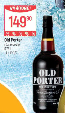 Víno Old Porter