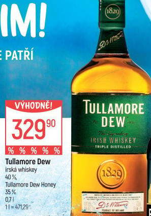 Whiskey irská Tullamore Dew