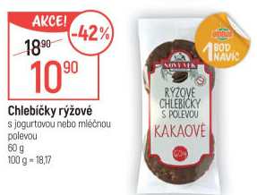 Rýžové chlebíčky polomáčené Nový věk