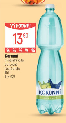 Voda ochucená Korunní