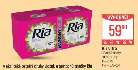 Dámské vložky Ria Ultra