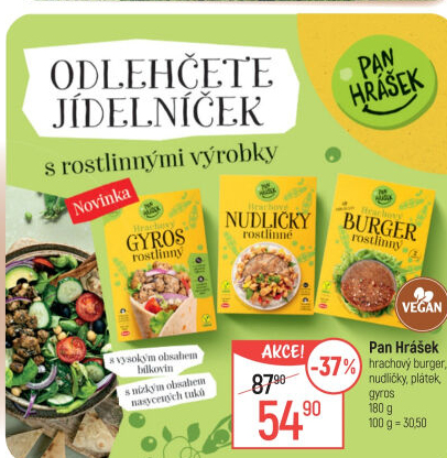 Hrachové nudličky Pan Hrášek Emco
