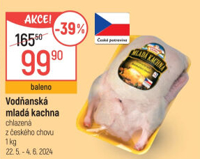 Kachna mladá Vodňanská kachna