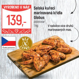 Selská kuřecí marinovaná křídla