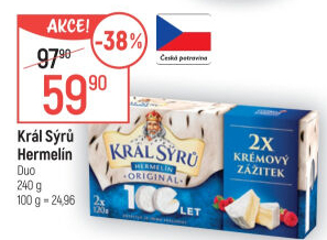 Sýr Hermelín Král sýrů