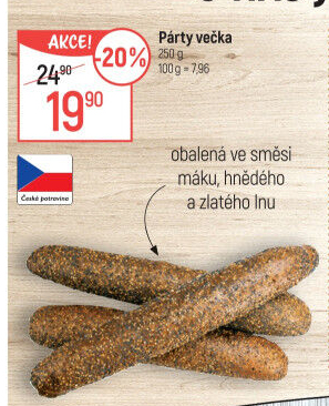 Pečivo Párty večka
