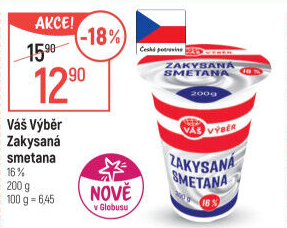 Zakysaná smetana 16% Váš Výběr