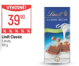 Čokoláda Lindt