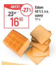 Sýr Eidam uzený 45%