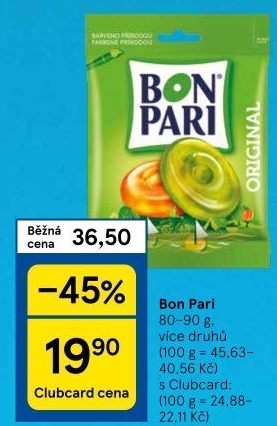 Bonbony Bon Pari Nestlé