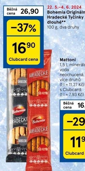 Hradecké tyčinky Bohemia