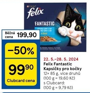 Kapsičky pro kočky Fantastic Felix Purina