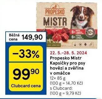 Kapsičky pro psy Mistr Propesko