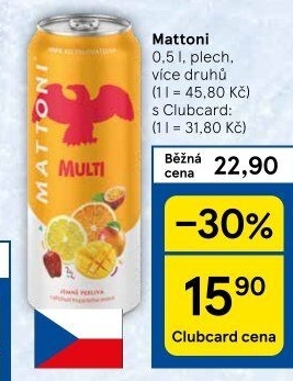 Ochucená voda Mattoni