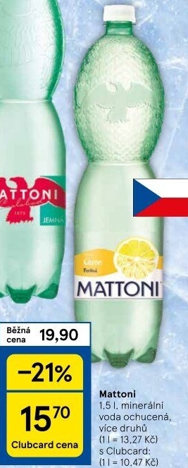 Ochucená voda Mattoni