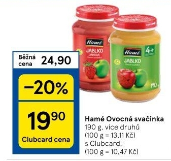 Přesnídávka ovocná Hamé