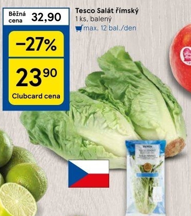 Salát římský Tesco