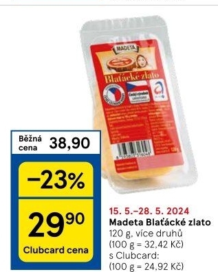 Sýr Blaťácké zlato Madeta