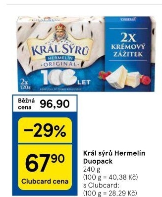 Sýr Hermelín Král sýrů