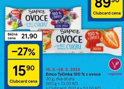 Tyčinka Super Ovoce Emco