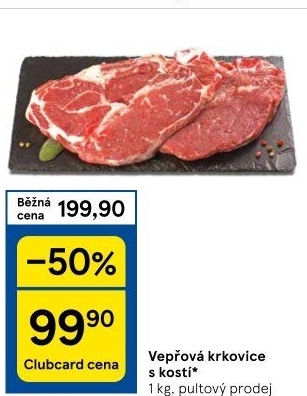 Vepřová krkovice s kostí