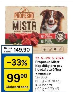 Kapsičky pro psy Mistr Propesko