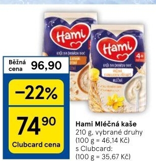 Kaše mléčná Hami