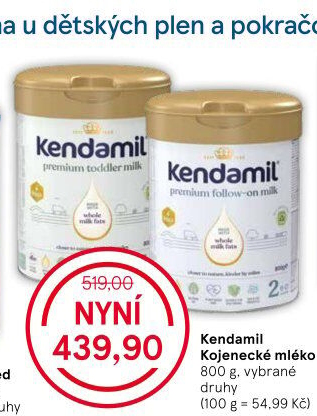 Kojenecká výživa Kendamil
