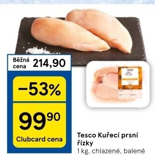 Kuřecí prsní řízky Tesco