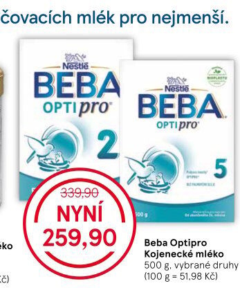 Mléčná výživa Beba Optipro Nestlé