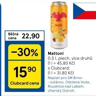 Ochucená voda Mattoni