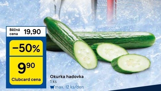 Okurka salátová - hadovka - Tesco akcniletaky.com