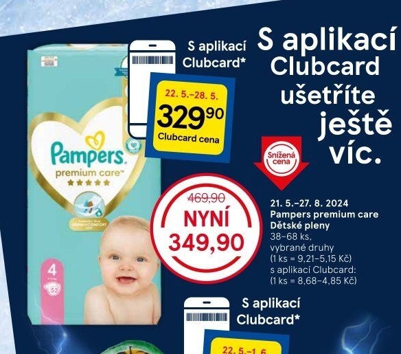 Pleny dětské Pampers Premium Care