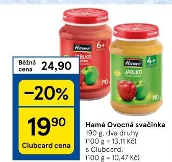 Přesnídávka ovocná Hamé