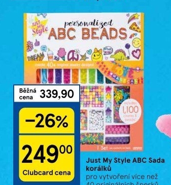 Sada korálků ABC Just my style