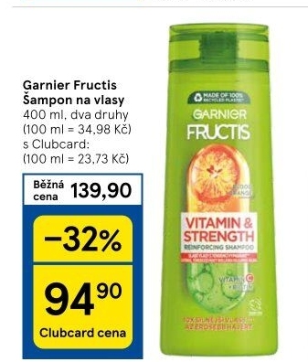 Šampon Fructis Garnier