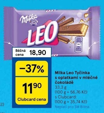 Tyčinka Leo Milka