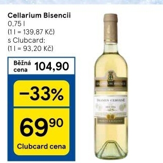 Vína Cellarium Bisencii Zámecké vinařství Bzenec