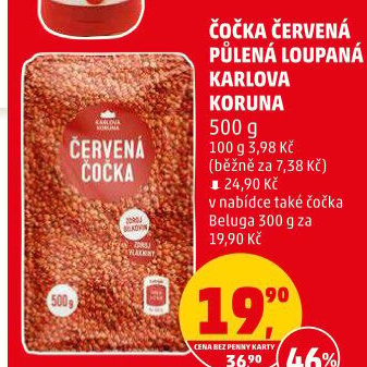 Čočka červená Karlova Koruna