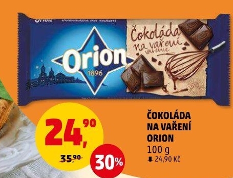 Čokoláda na vaření Orion