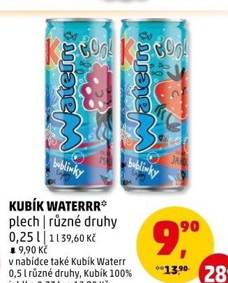 Nápoj Waterr cool Kubík