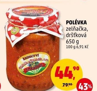 Polévka zelňačka Řeznictví Kněždub Náhlík&amp