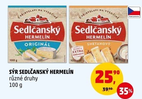 Sýr Hermelín Sedlčanský