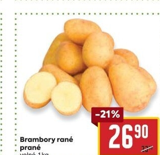 Brambory konzumní rané