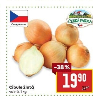 Cibule žlutá Česká Farma