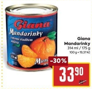Kompot mandarinky Giana
