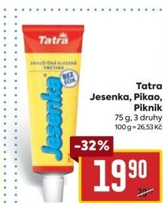 Mléko kondenzované Jesenka Tatra