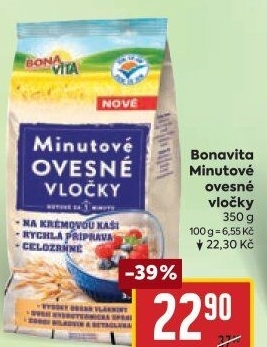 Ovesné vločky minutové Bonavita