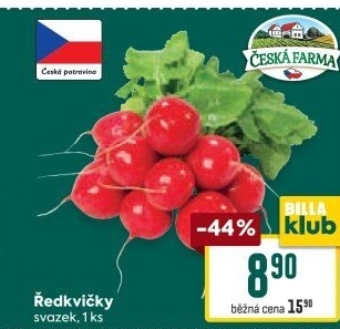 Ředkvičky svazek Česká farma