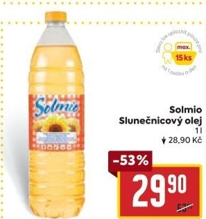Slunečnicový olej Solmio